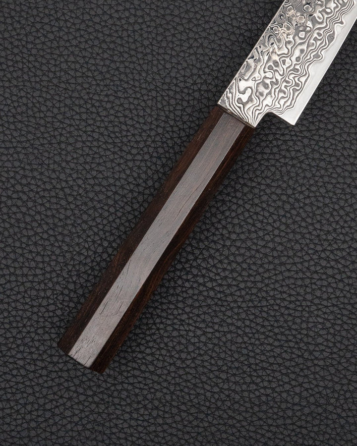 Universalkniv 150 mm, HATSUKOKORO Ryuhyo SG2 Kurozome Damascus Petty Hatsukokoro