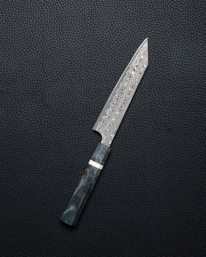 NIGARA HAMONO Anmon SG2 Raindrop Damascus Kiritsuke Petty 150 mm tomatosharp
