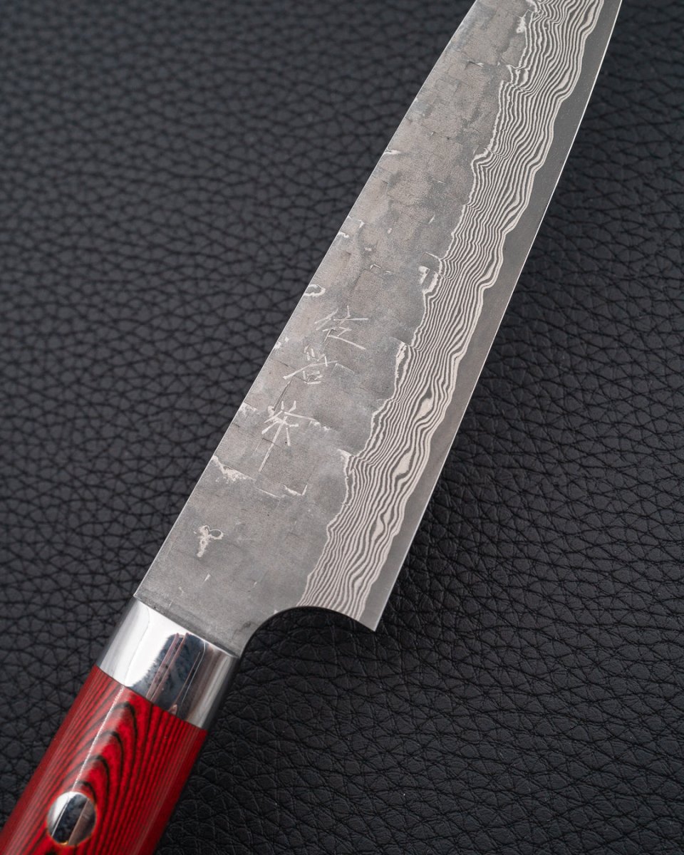 TAKESHI SAJI VG10 Cross Red Micarta Petty 150 mm tomatosharp