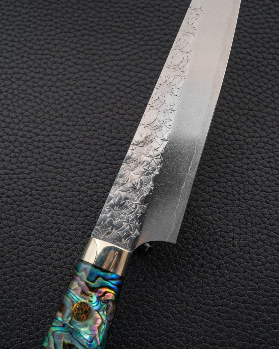 YOSHIMI KATO SG2 Minamo Abalone Petty 150 mm tomatosharp