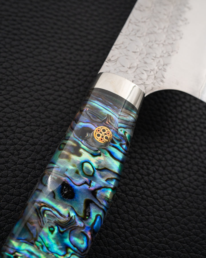 YOSHIMI KATO SG2 Minamo Abalone Kiritsuke Gyuto 210 mm