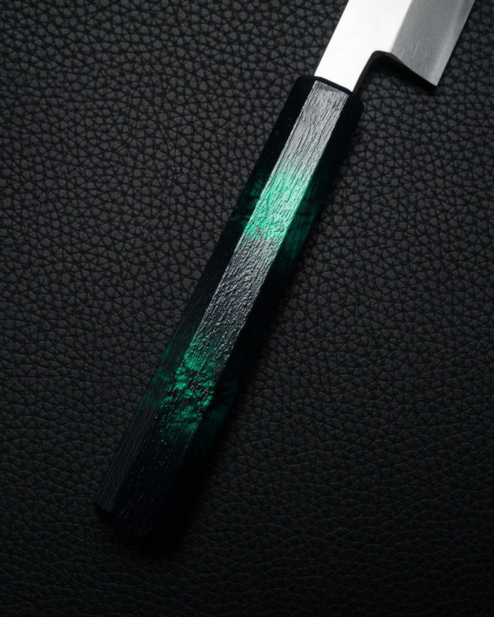 SAKAI TAKAYUKI Nanairo Green Tortoise Yanagiba 240 mm tomatosharp