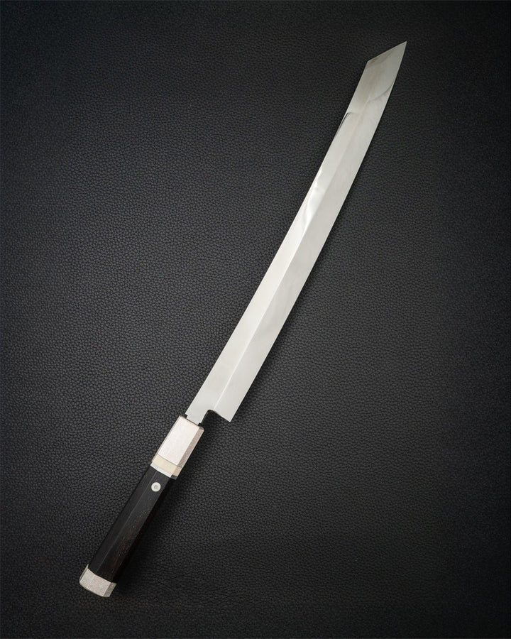 Yanagiba 390 mm, SAKAI TAKAYUKI Honyaki Mirror Kiritsuke Zangetsu SAKAI TAKAYUKI