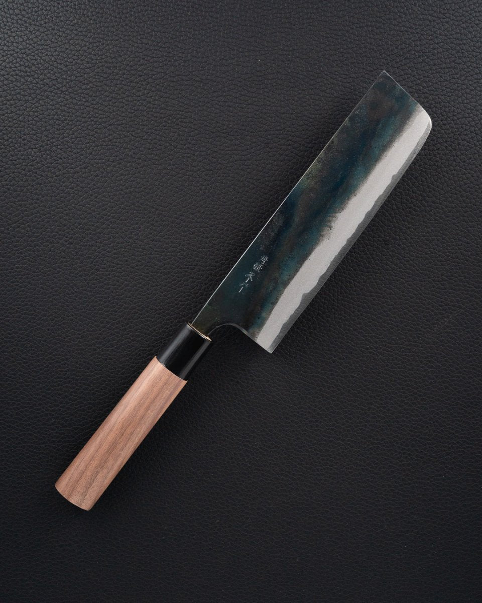 ZAKURI Aogami Super Chestnut Nakiri 165 mm tomatosharp