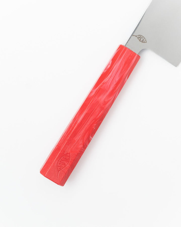 Grønnsakskniv 170 mm, SAISEI IRO Jordbær Nakiri tomatosharp