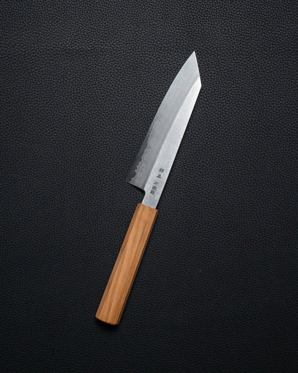 HADO Ginsan Damascus Kiritsuke Santoku 180 mm HADO
