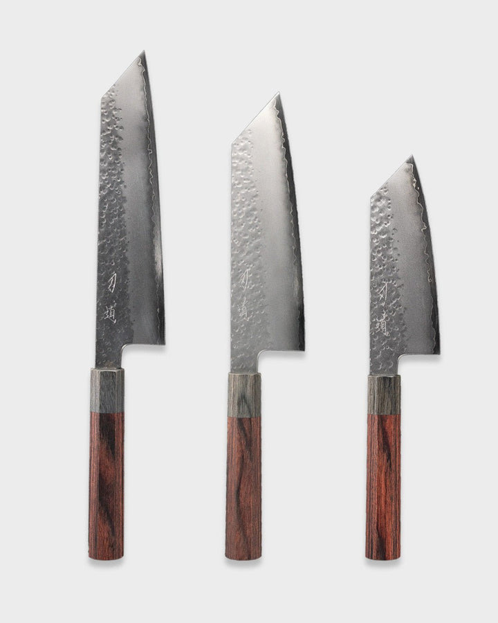 HADO Shiosai VG10 Knivsett 3x - Kokkekniv, grønnsakskniv HADO