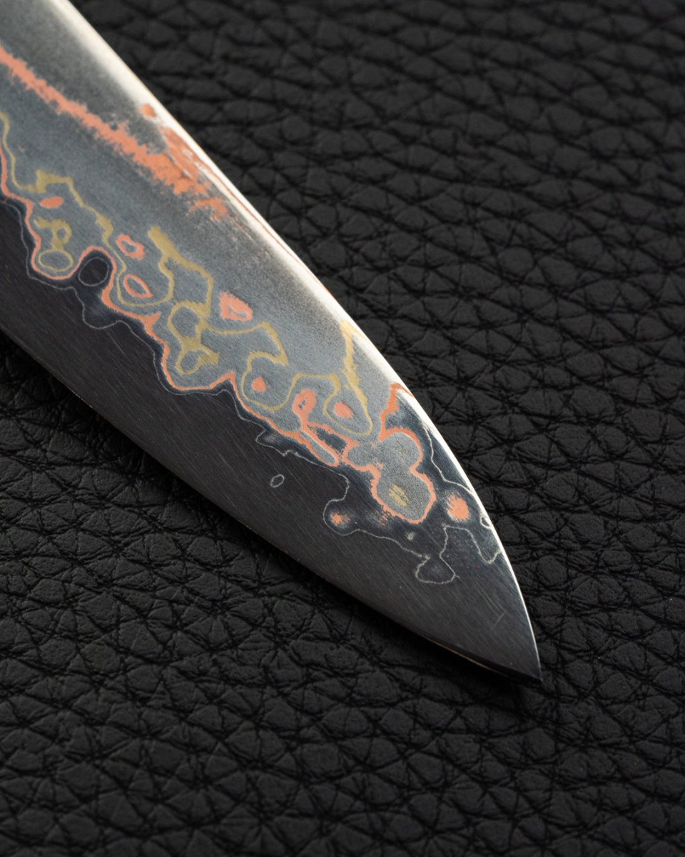 HATSUKOKORO Hayabusa Rainbow Damascus Petty 150 mm Hatsukokoro