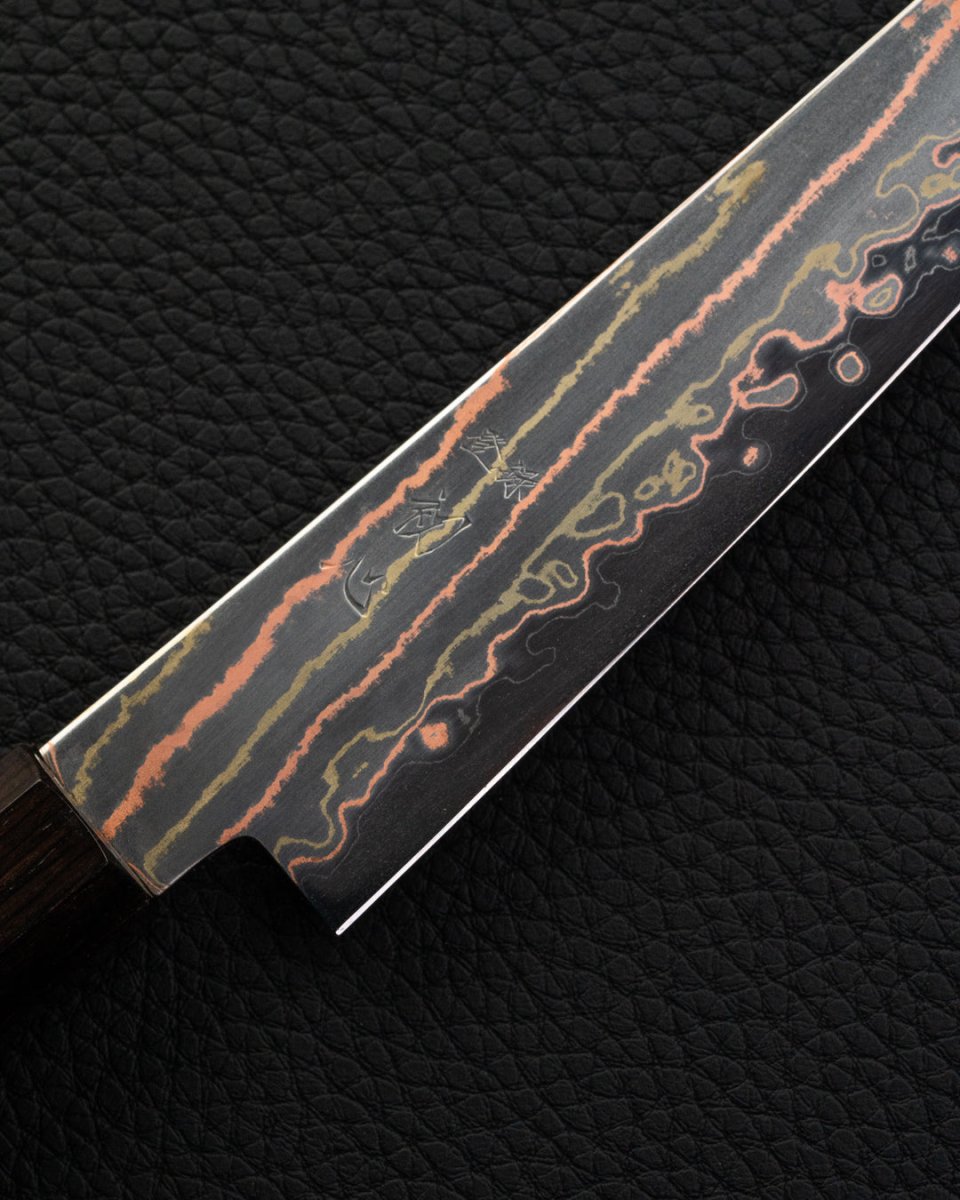 HATSUKOKORO Hayabusa Rainbow Damascus Petty 150 mm Hatsukokoro
