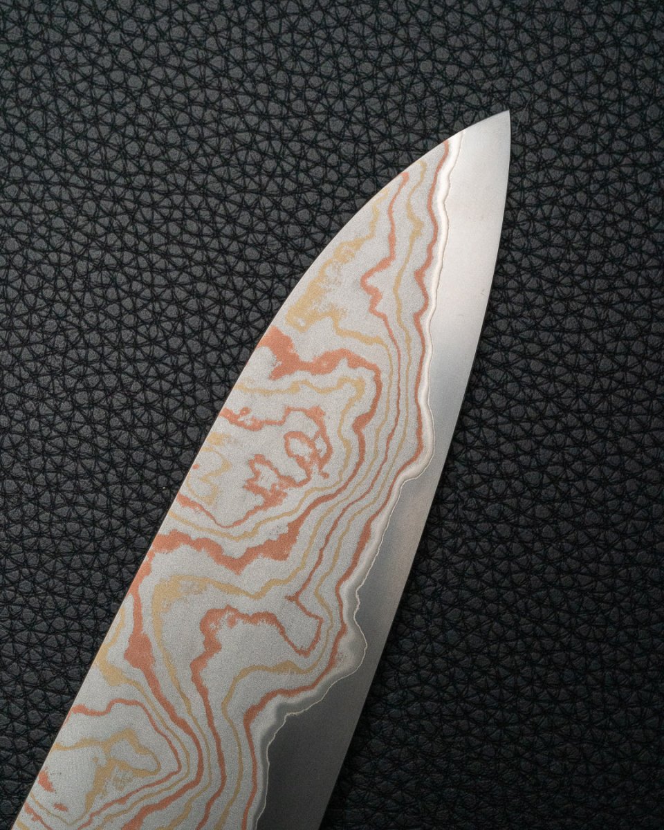 HATSUKOKORO Irodori Rainbow Damascus Gyuto 270 mm Hatsukokoro