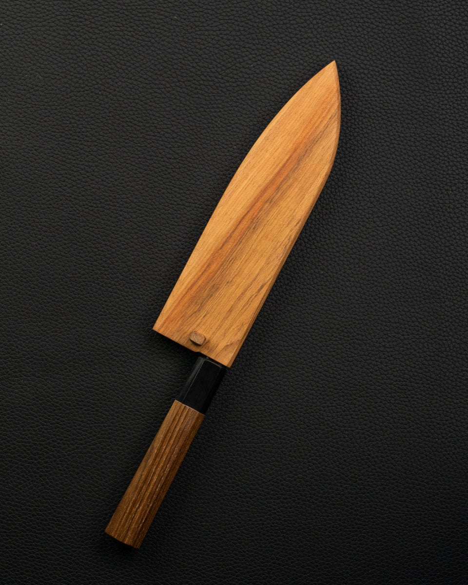 HATSUKOKORO Kumokage Santoku med Saya 180 mm Hatsukokoro