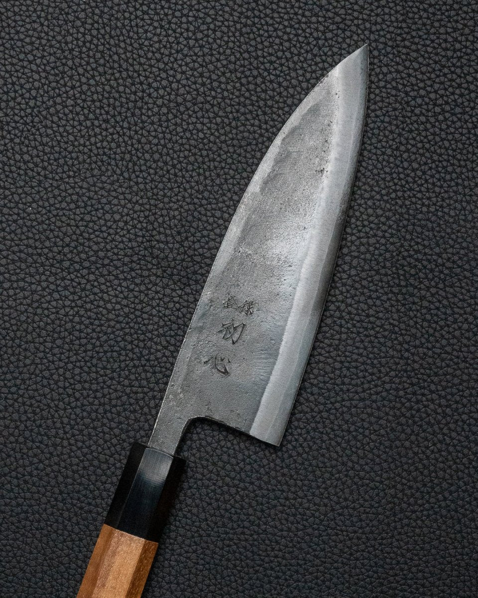 HATSUKOKORO Kurokaze Kurouchi Iron Clad Double Bevel Deba 165 mm tomatosharp
