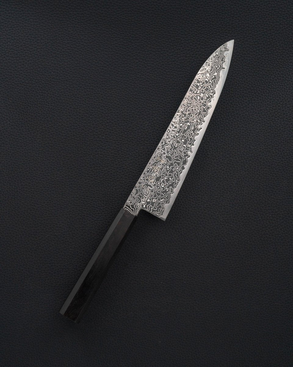 HATSUKOKORO Ryuhyo Kurozome SG2 Damascus Gyuto 210 mm tomatosharp
