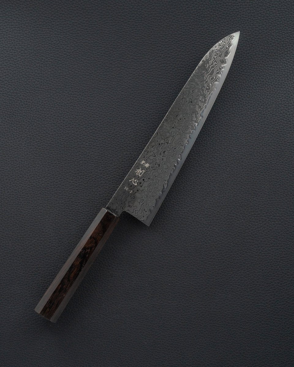 HATSUKOKORO Ryuhyo Kurozome SG2 Damascus Gyuto 240 mm tomatosharp