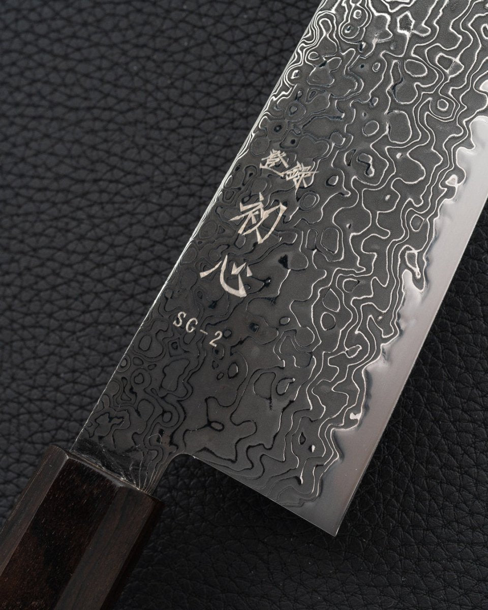 HATSUKOKORO Ryuhyo Kurozome SG2 Damascus Gyuto 240 mm tomatosharp