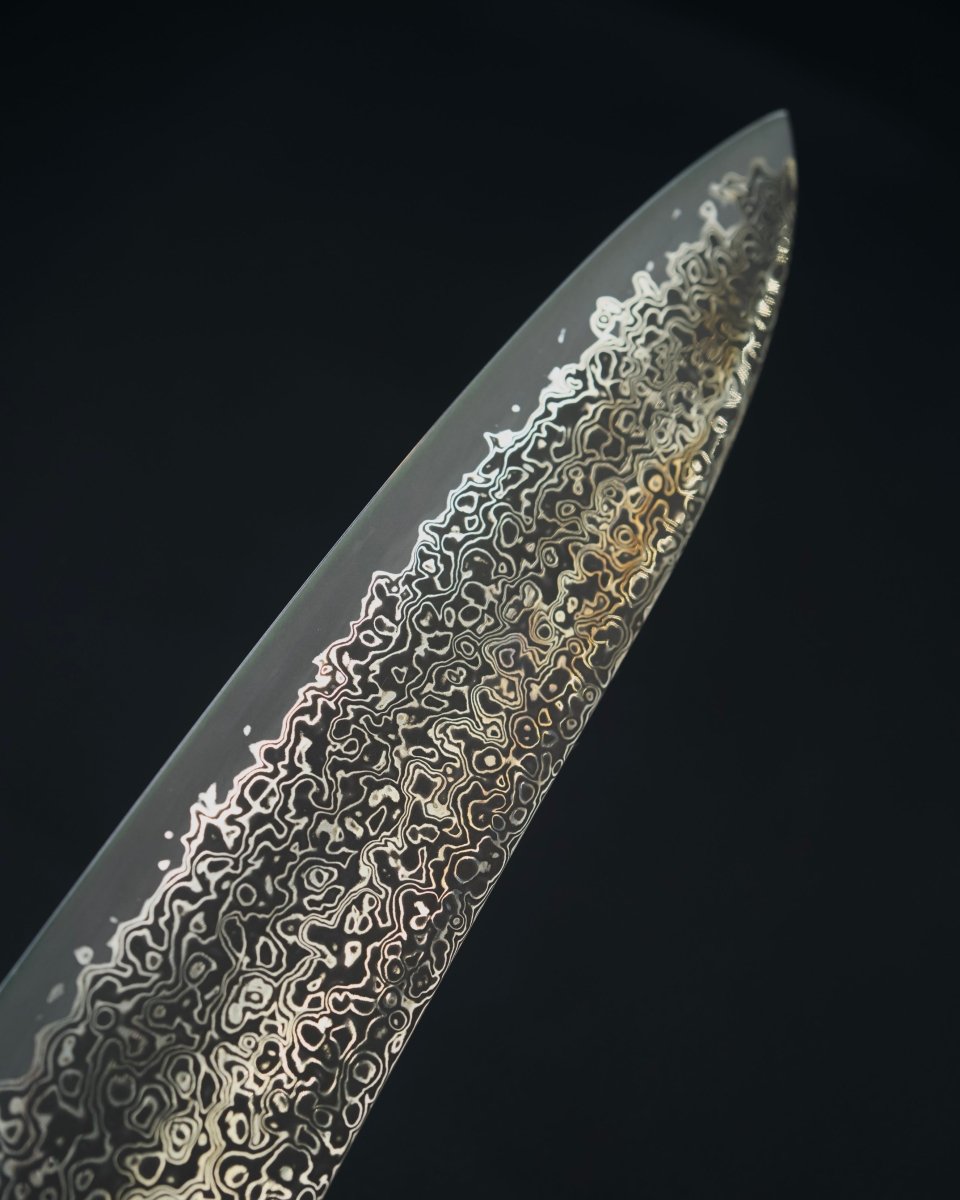 HATSUKOKORO Saihyo SG2 Damascus Nickel Damascus Gyuto 210 mm tomatosharp