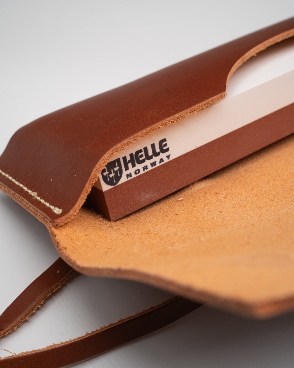 HELLE Slipestein stor med etui HELLE