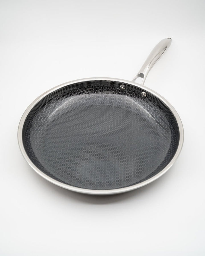 HEXCLAD Sett med 3 panner og 1 wok, 3 lokk Hexclad