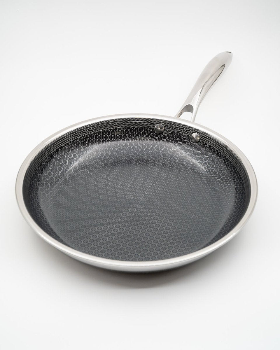 HEXCLAD Sett med 3 panner og 1 wok, 3 lokk Hexclad