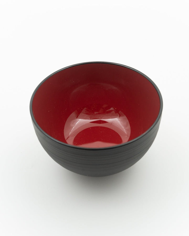 Japansk bolle, Rillet brun/rød 11 cm Ishida