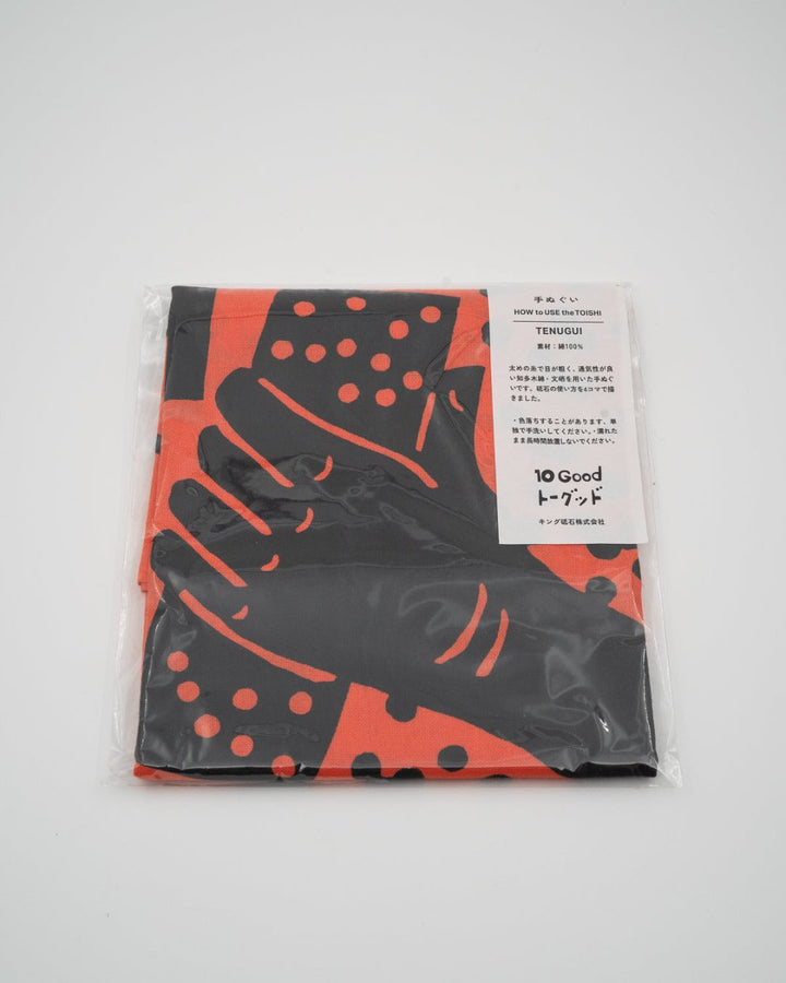 KING 10Good Rød Tenugui KING