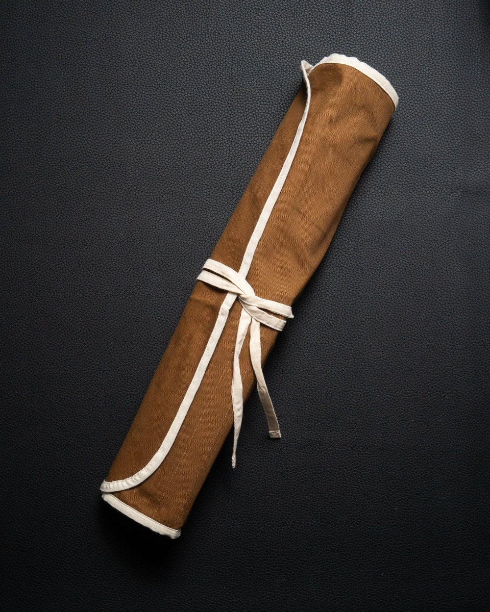 Knivrull for 6 kniver (brun) Fukui