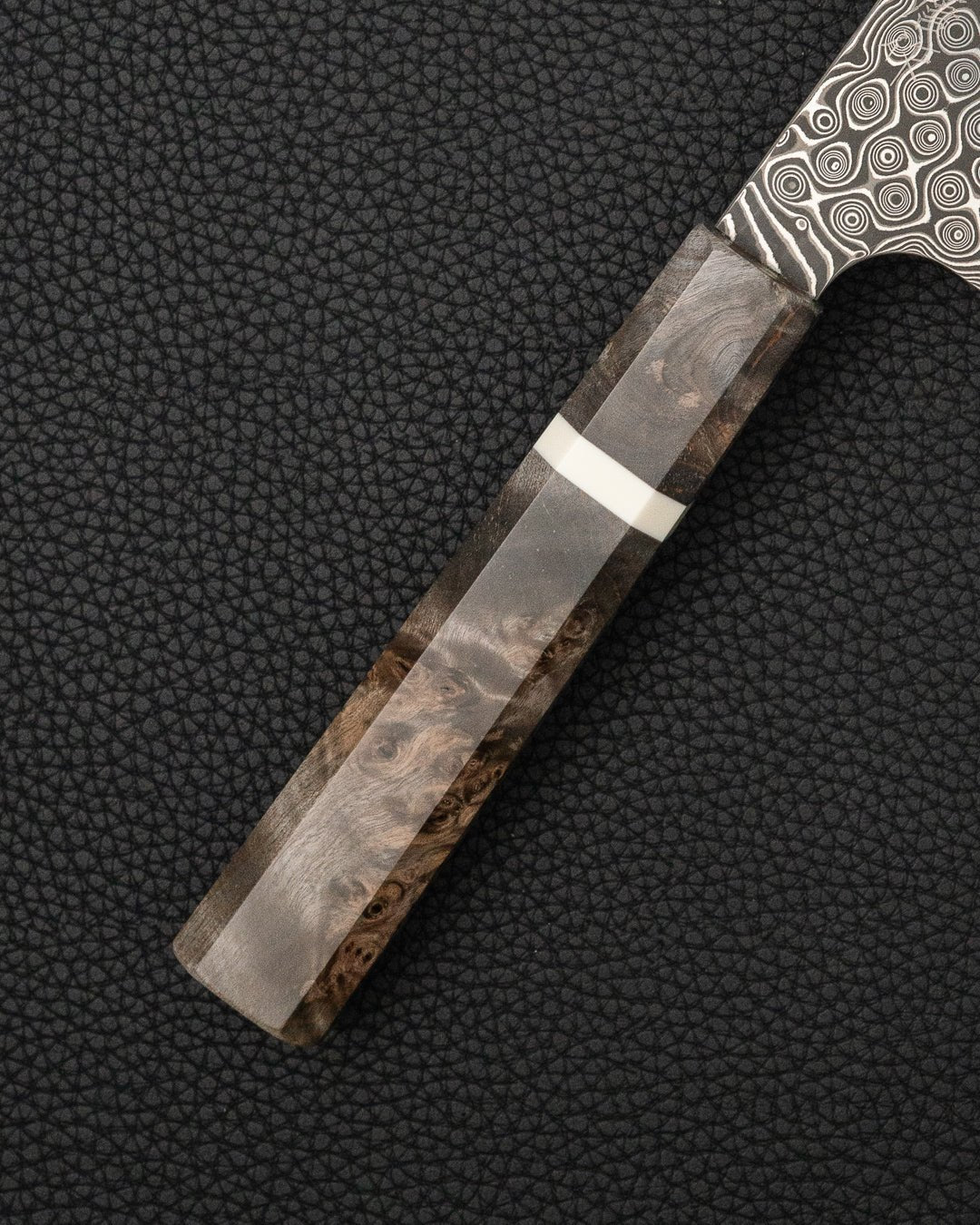Kokkekniv 180 mm, NIGARA HAMONO Anmon SG2 Raindrop Damascus Santoku NIGARA HAMONO