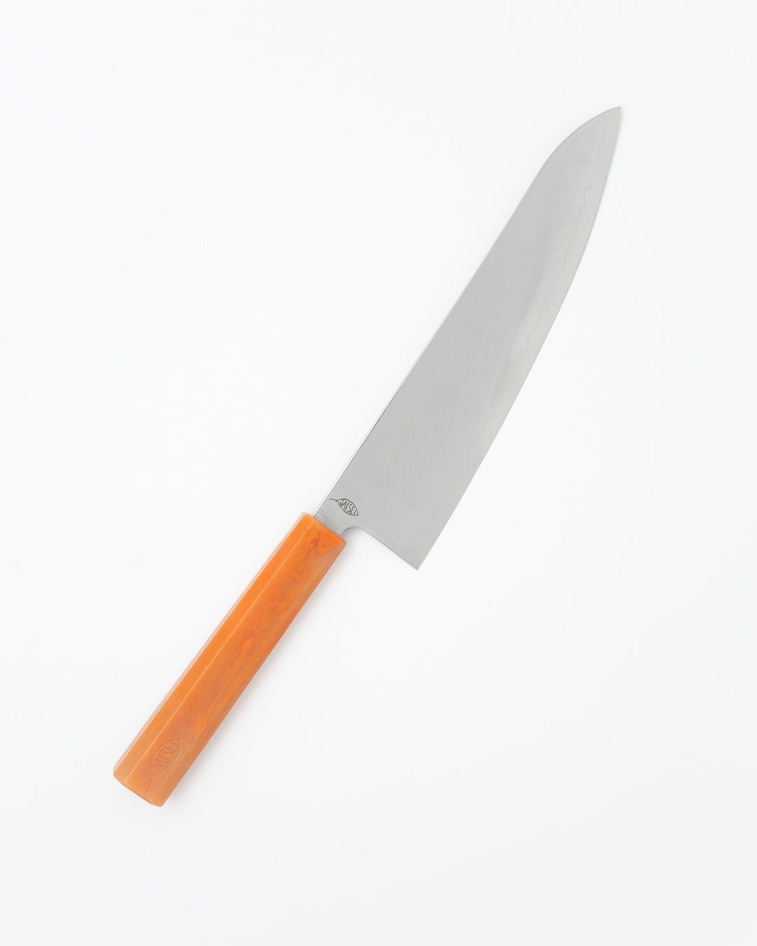 Kokkekniv 210 mm, SAISEI IRO Appelsin Gyuto tomatosharp