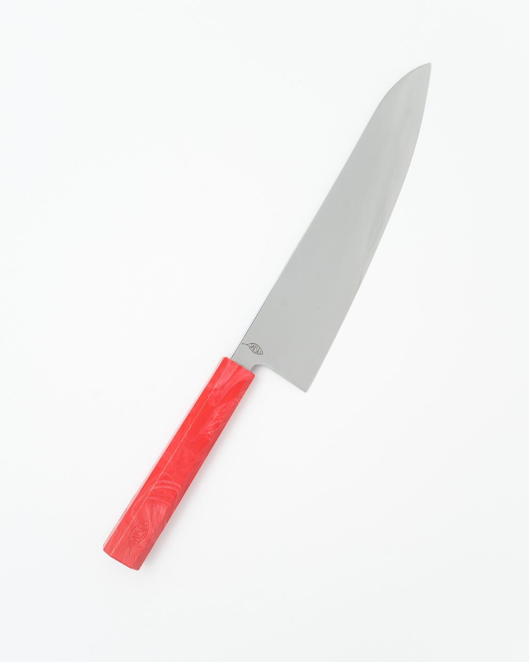 Kokkekniv 210 mm, SAISEI IRO Jordbær Gyuto tomatosharp