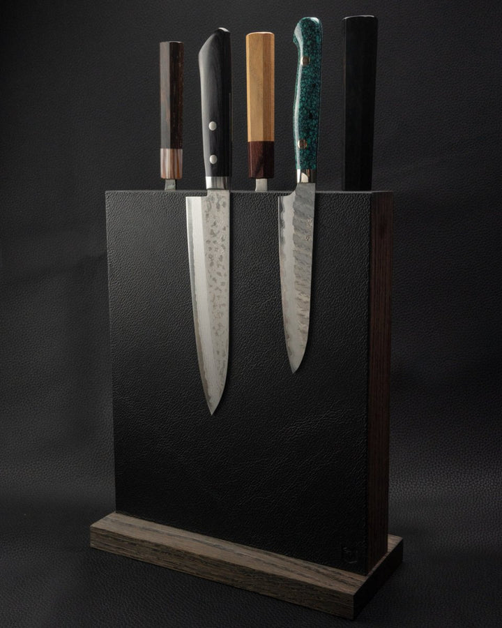 Magnetisk knivblokk eik, stor Piotr The Bear