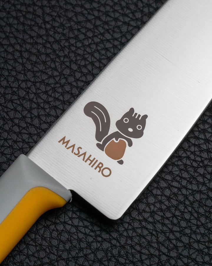 MASAHIRO Barnekniv gul Ekorn 4 år Masahiro