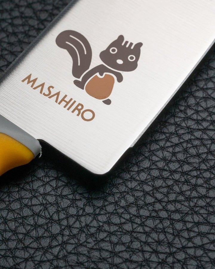 MASAHIRO Barnekniv gul Ekorn 4 år Masahiro