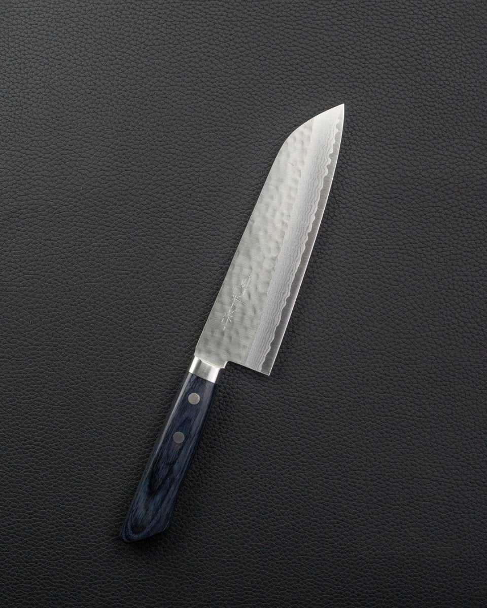 MASUTANI Kokuryu Damascus Tsuchime Santoku 170 mm Masutani