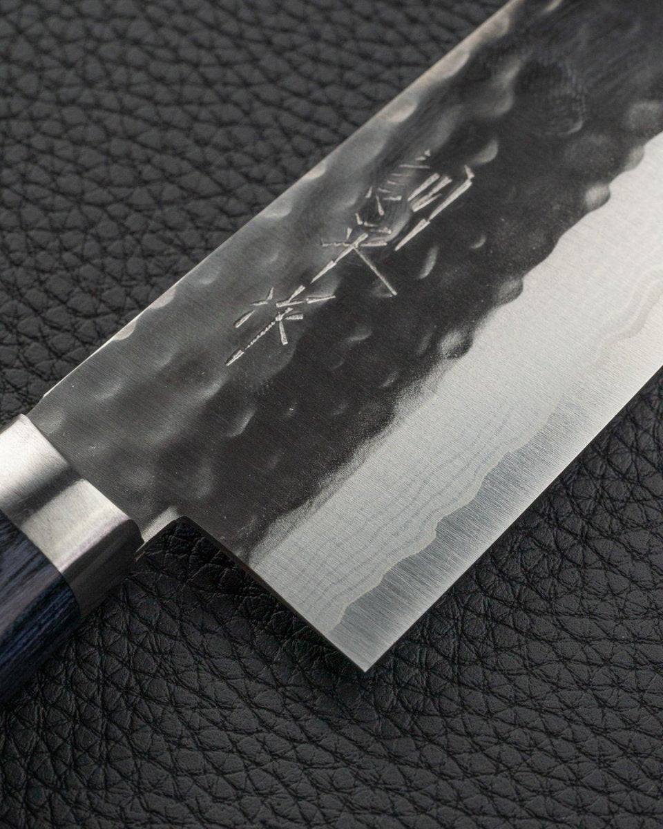 MASUTANI Kokuryu Damascus Tsuchime Santoku 170 mm tomatosharp