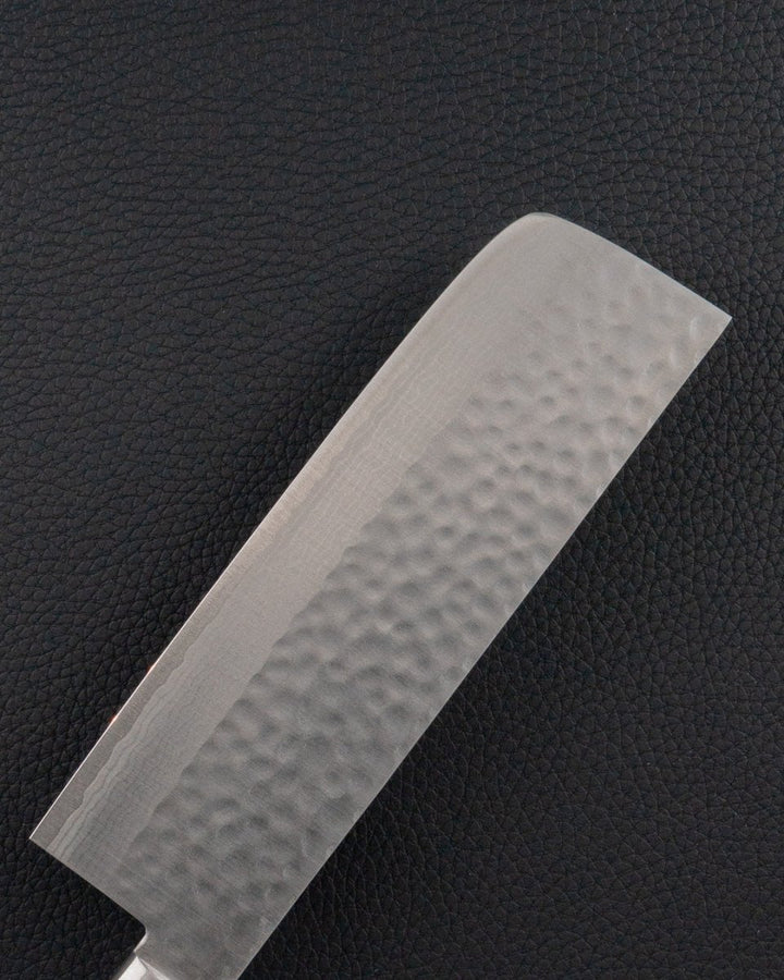 MASUTANI VG10 Damascus Tsuchime Blue Nakiri 165 mm Masutani