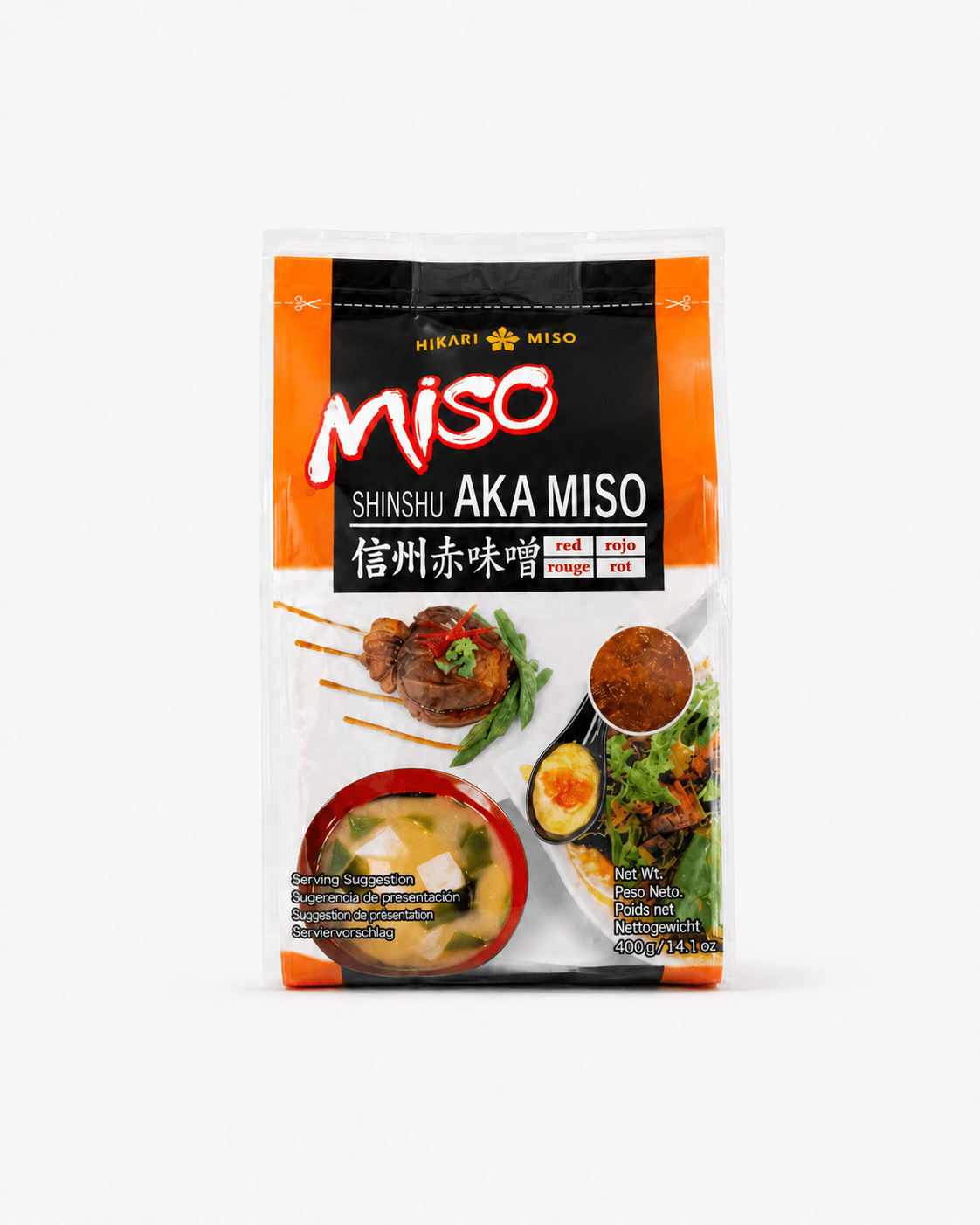 Misopasta, Hikari Miso - Shinshu Aka Miso rød 400g Hikari Miso