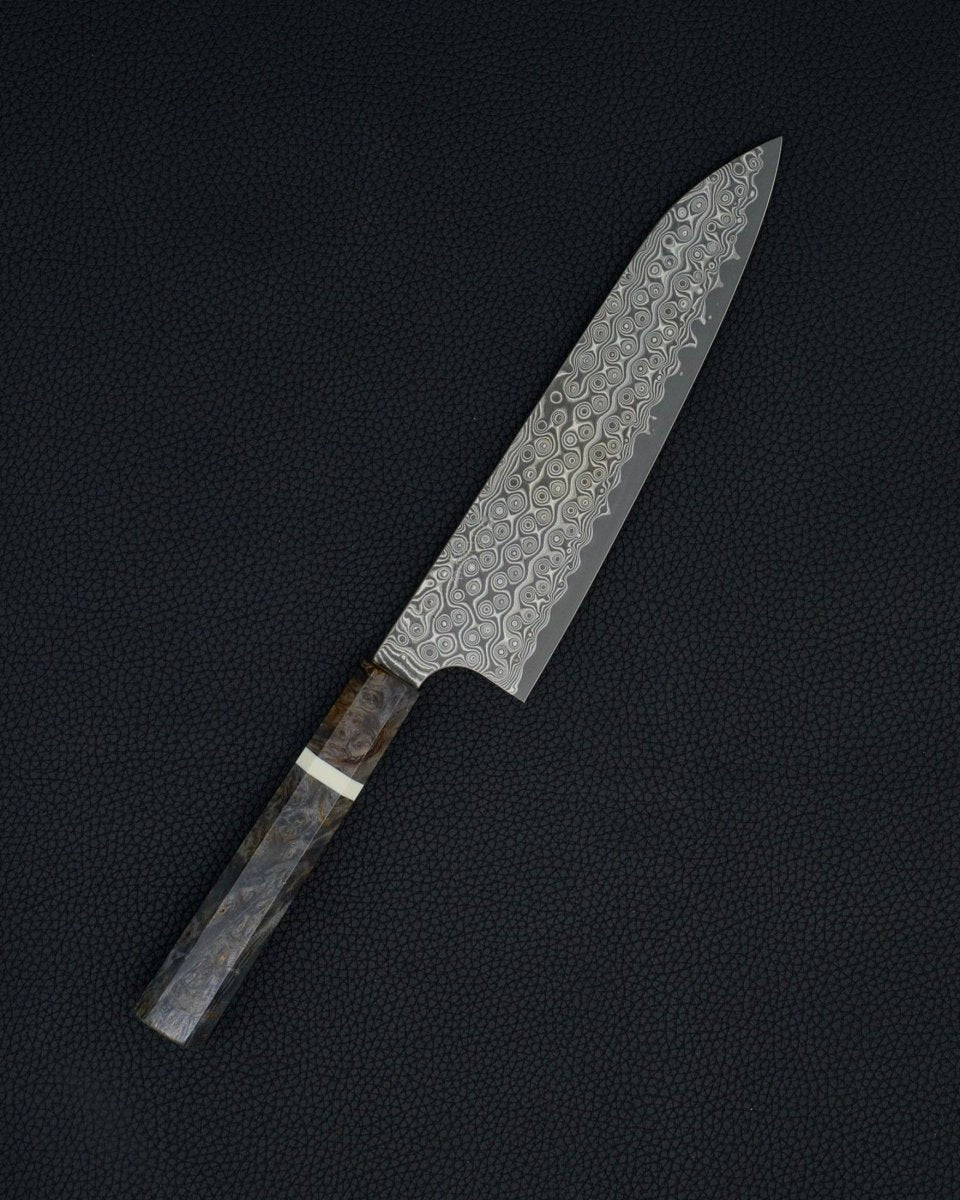 NIGARA HAMONO Anmon SG2 Raindrop Damascus Gyuto 210 mm NIGARA HAMONO