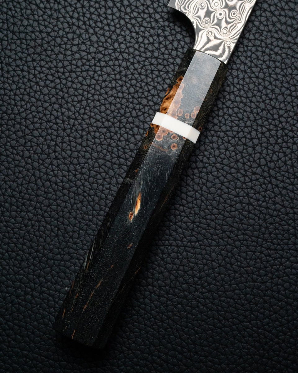 NIGARA HAMONO Anmon SG2 Raindrop Damascus Kiritsuke Sujihiki 255 mm NIGARA HAMONO