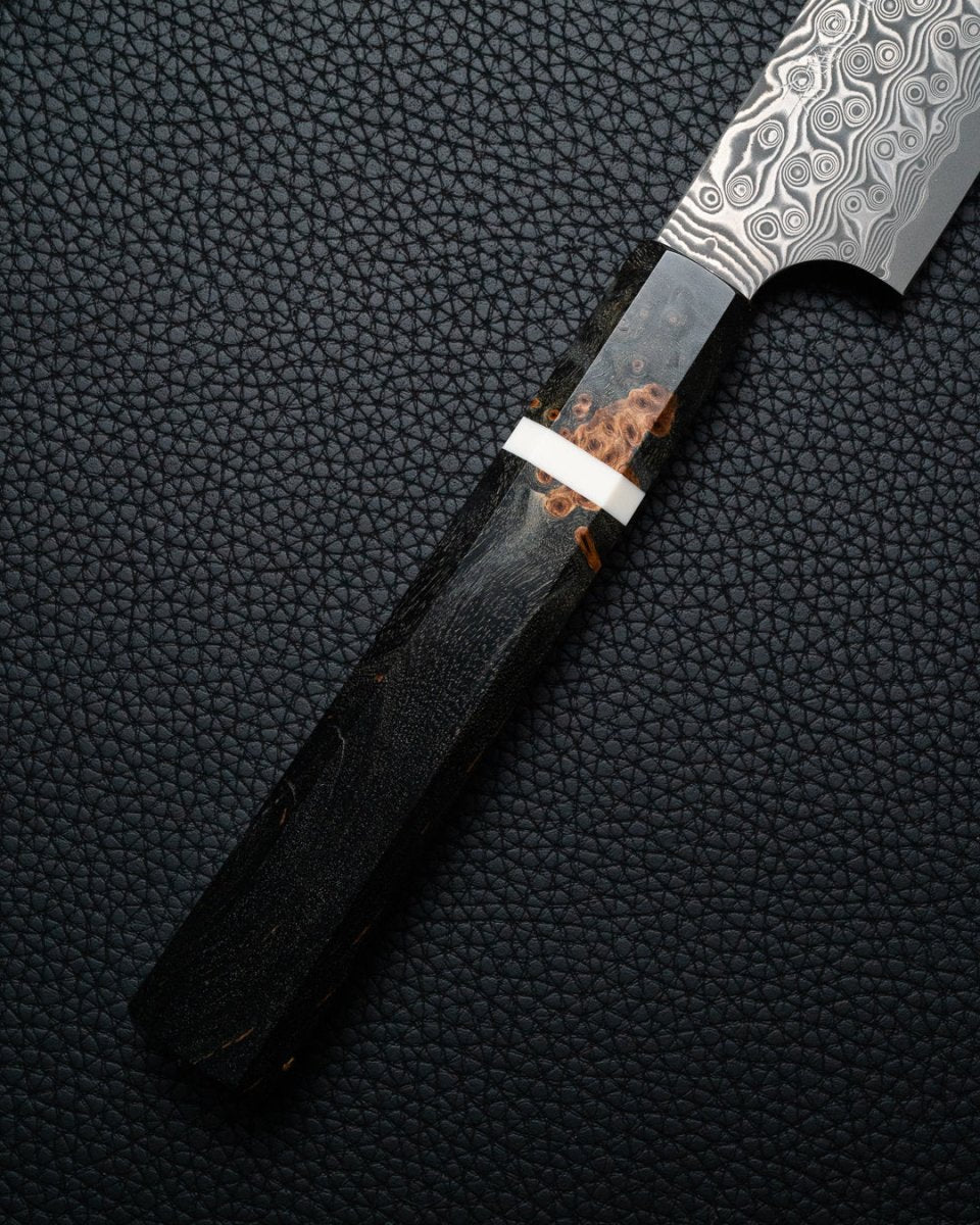 NIGARA HAMONO Anmon SG2 Raindrop Damascus Kiritsuke Sujihiki 255 mm NIGARA HAMONO
