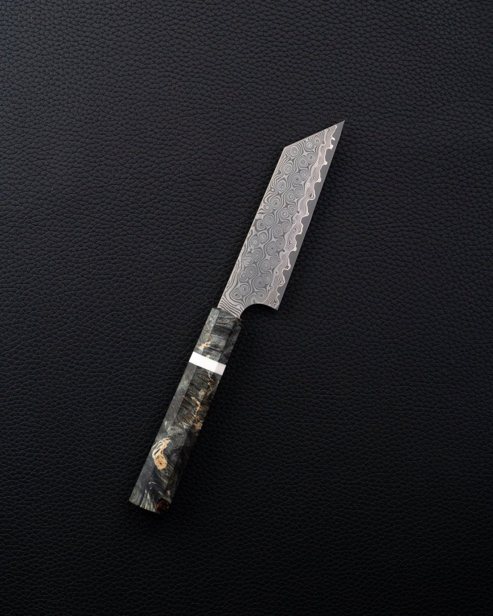 NIGARA HAMONO Anmon SG2 Raindrop Damascus Ko-bunka 120 mm tomatosharp