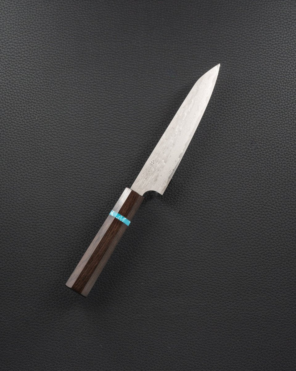 NIGARA HAMONO VGXEOS Ebony Turquoise Petty 150 mm tomatosharp