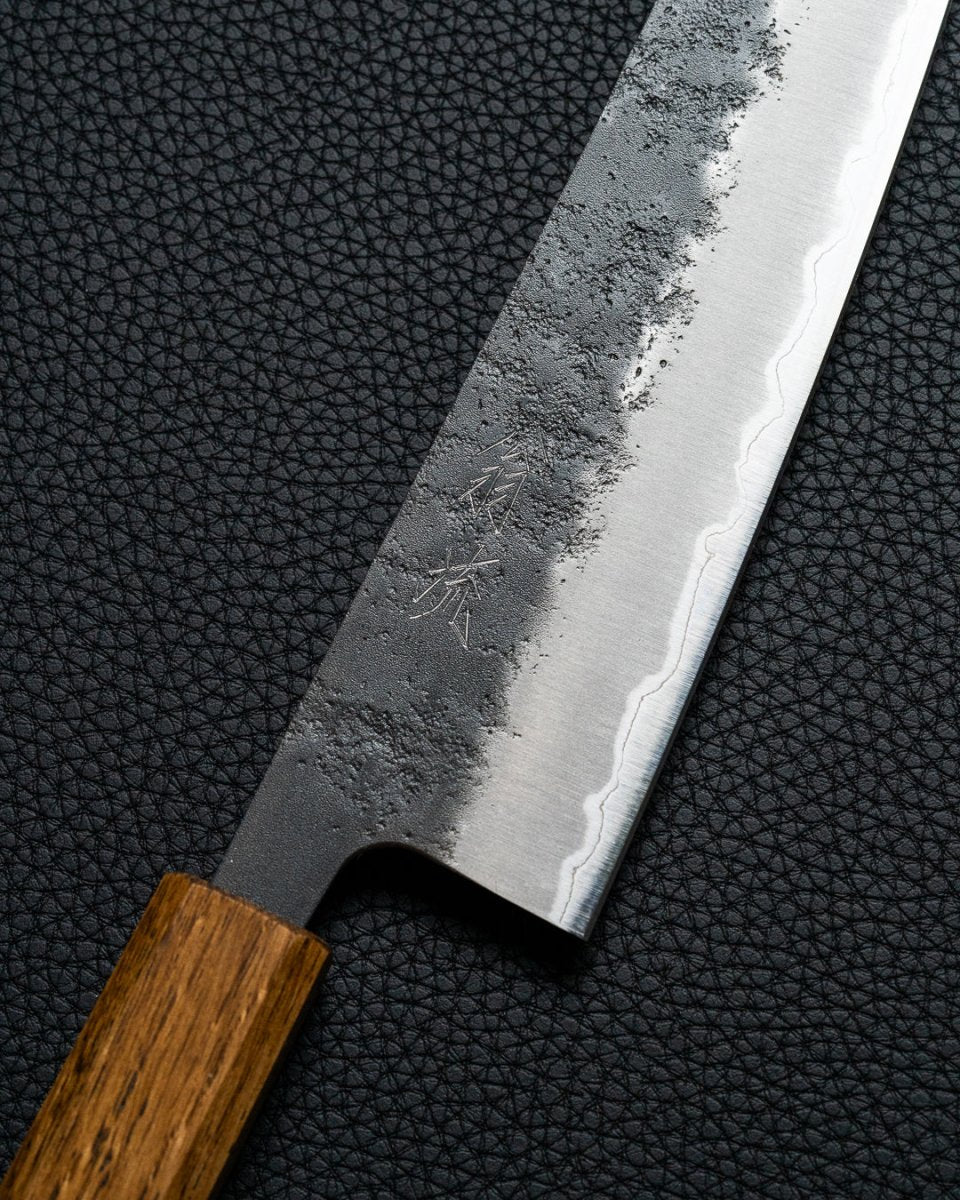 OUL Aogami Super Black Nashiji Gyuto 210 mm tomatosharp