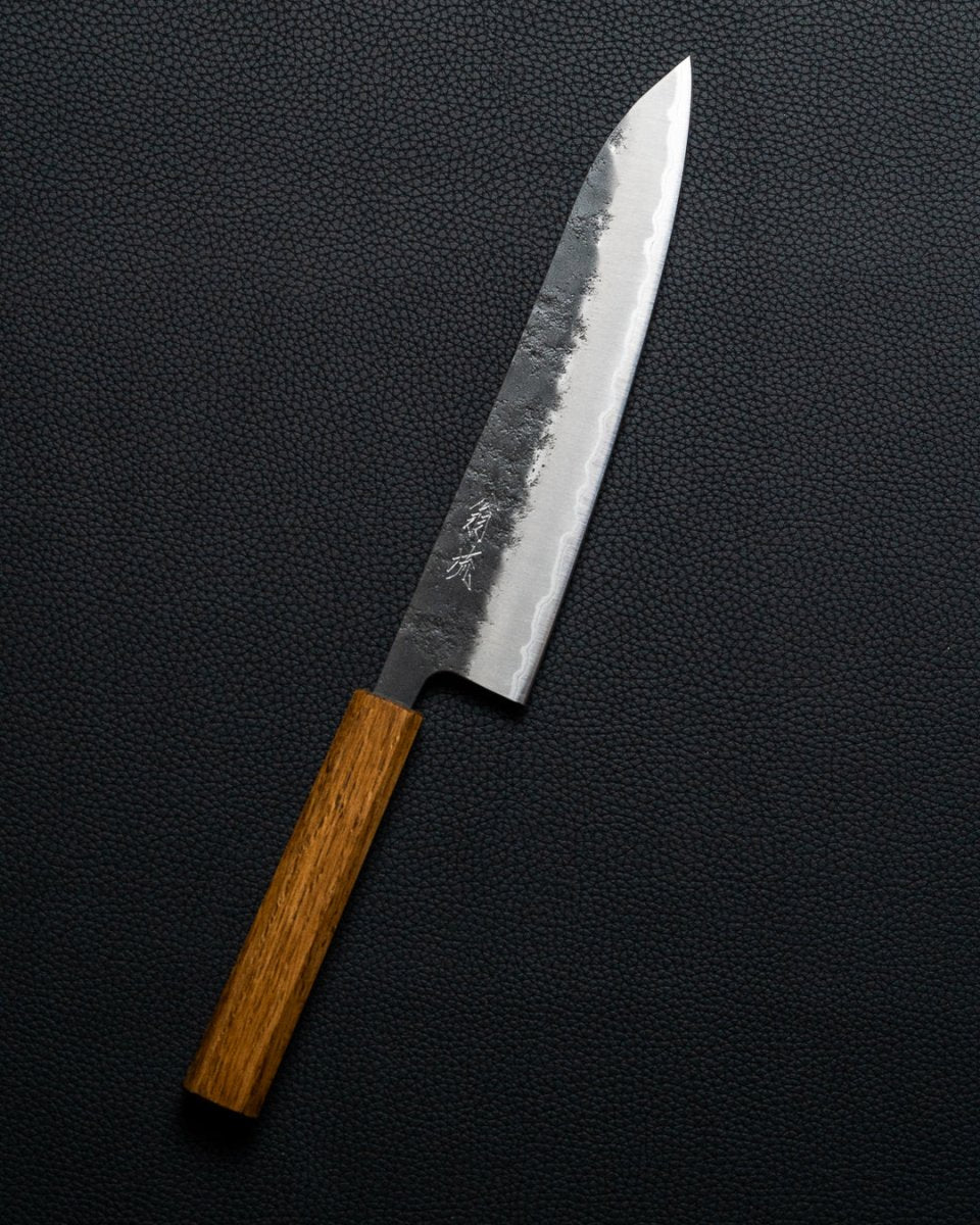 OUL Aogami Super Black Nashiji Gyuto 210 mm tomatosharp