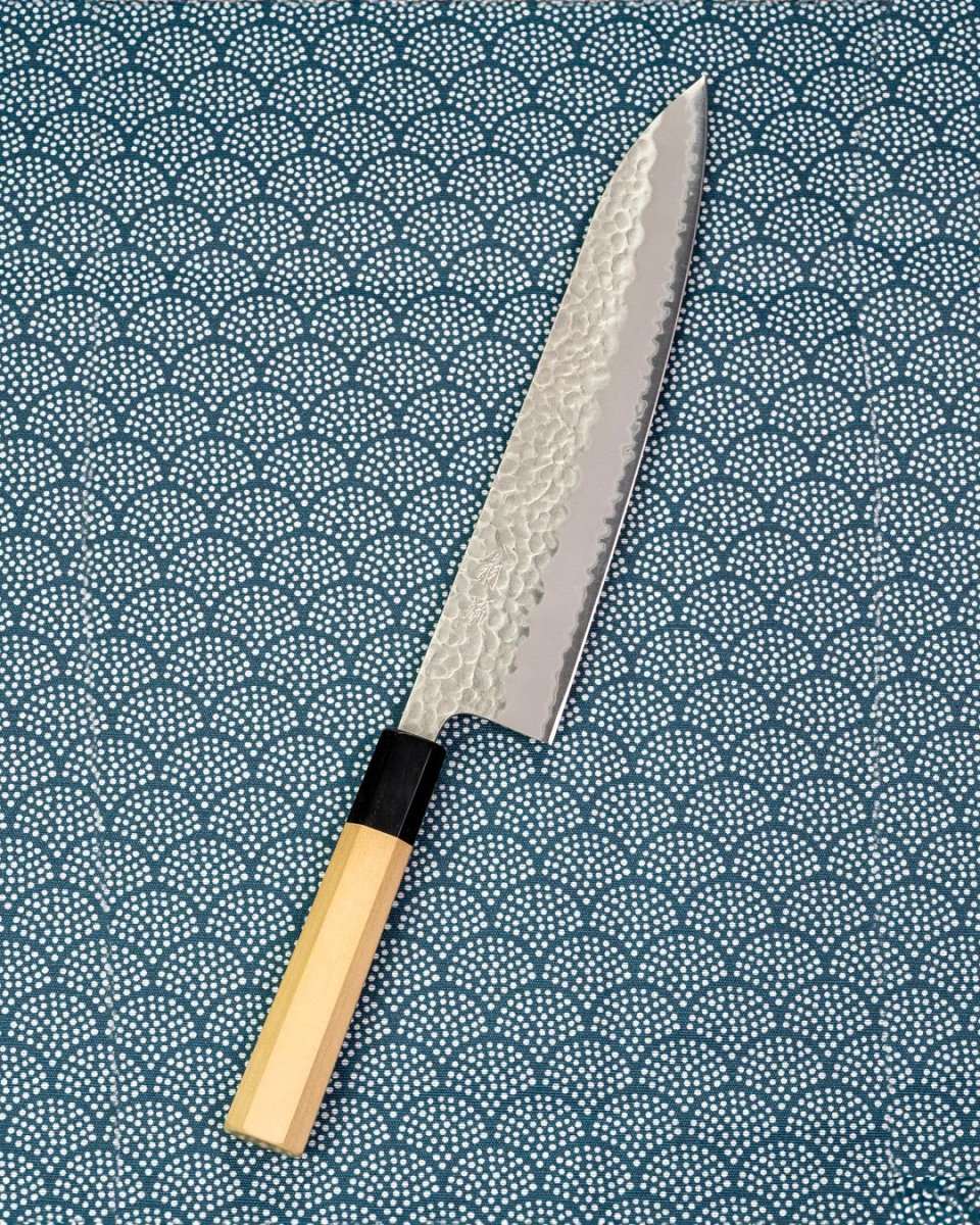 OUL Aogami Super Tsuchime Gyuto 240 mm tomatosharp