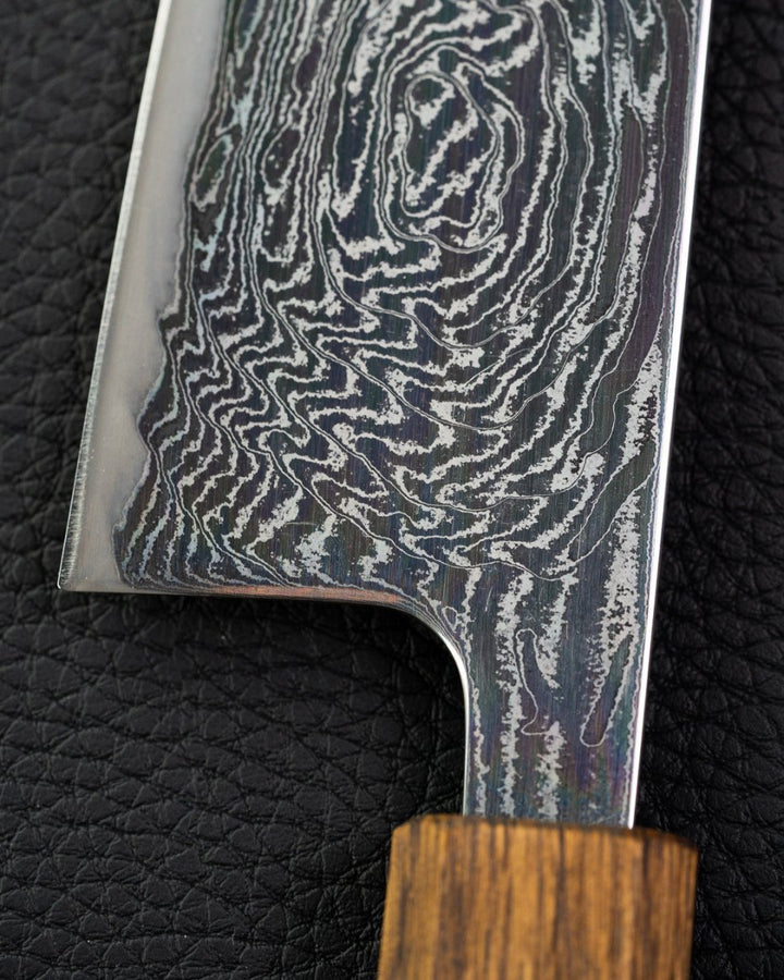 OUL Black Oak Uzu Damascus Gyuto 210 mm OUL