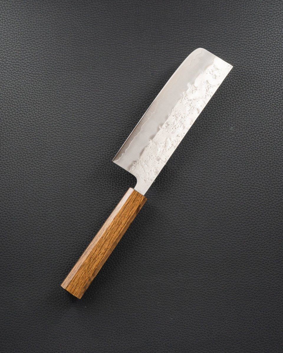 OUL Ginsan Nashiji Black Oak Nakiri 165 mm OUL
