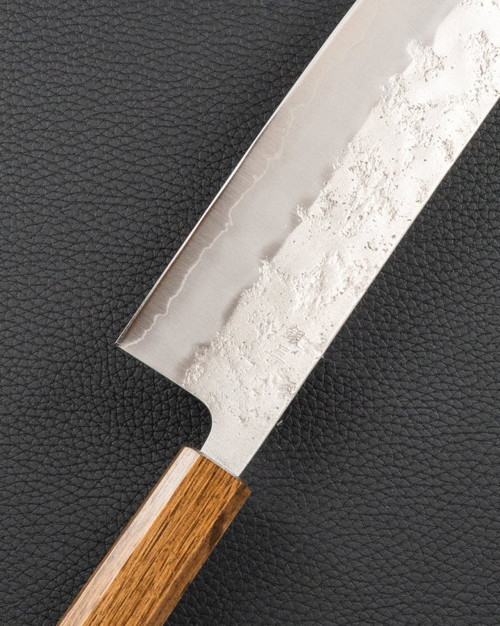 OUL Ginsan Nashiji Black Oak Nakiri 165 mm OUL