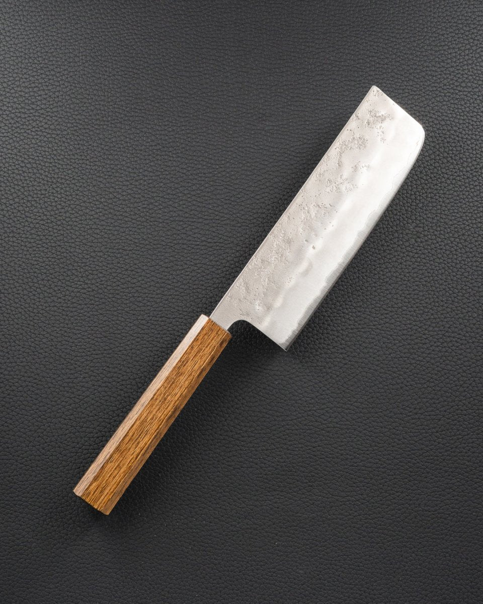 OUL Ginsan Nashiji Black Oak Nakiri 165 mm OUL