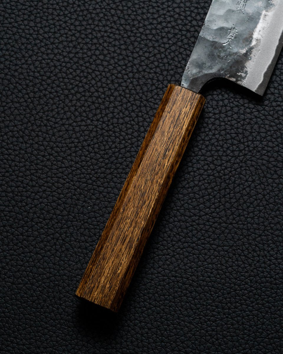 OUL Kurouchi Blue II Small Nakiri 120 mm OUL