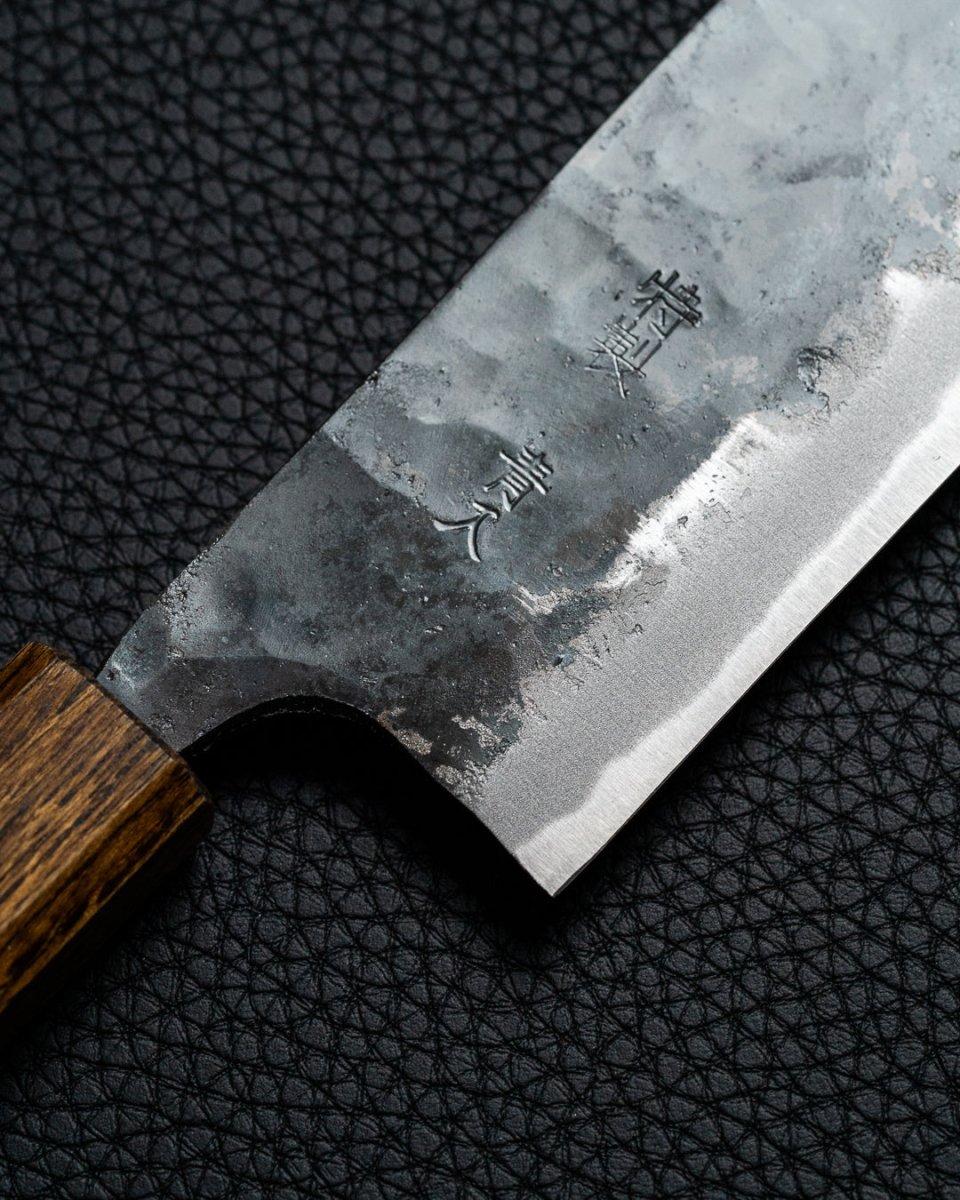OUL Kurouchi Blue II Small Nakiri 120 mm OUL